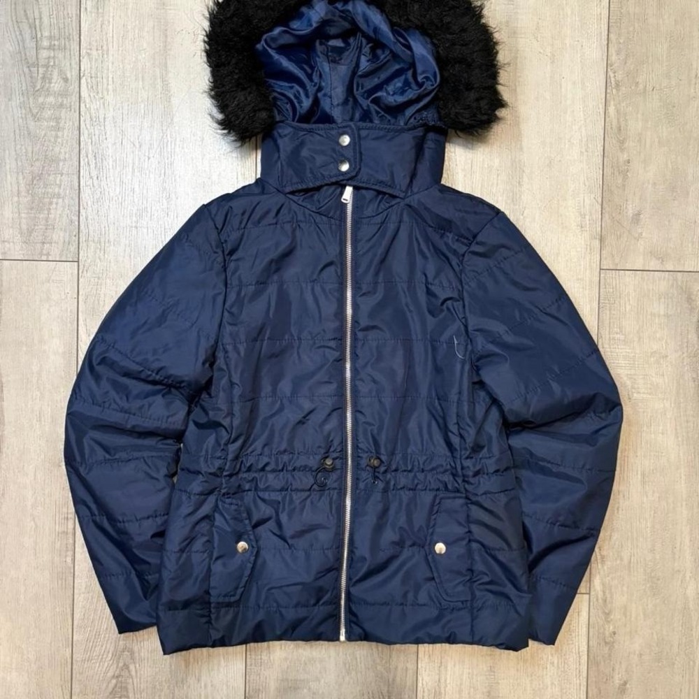 Vintage navy‎ fur coat Size s woman